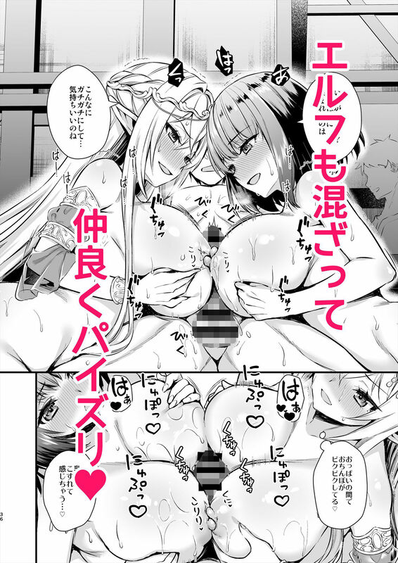 「異世界エルフ発情の魔眼5〜時間停止編〜」時を止めるアイテムで夢の3Pセックス！ 