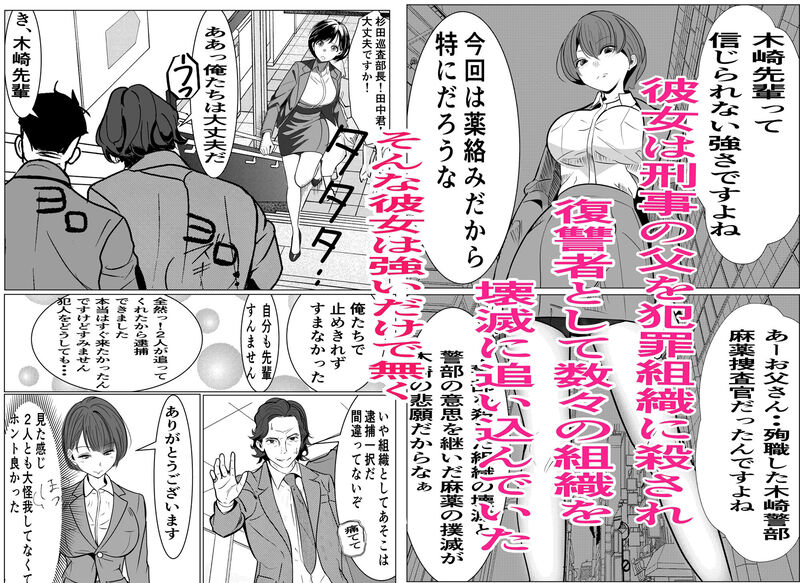 「鬼強女刑事が絶対負けたく無い父の仇の犯罪者に敗北し堕ちて調教される話 」正義が悪に敗れるカタルシスが味わえるハードボイルドエロストーリー。 